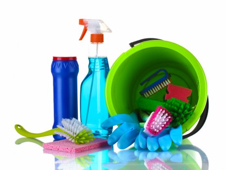 Cleaning kitchen surfaces and fixtures after builders in Roehampton