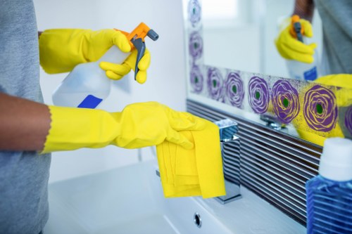 Professional cleaning of curtains in a local Roehampton property