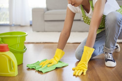 Spot cleaning and stain removal on a carpet in Roehampton property